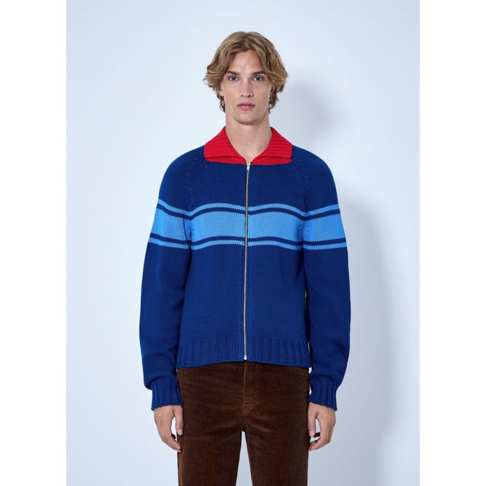Marni Men Zip-Up Knit Cardigan
